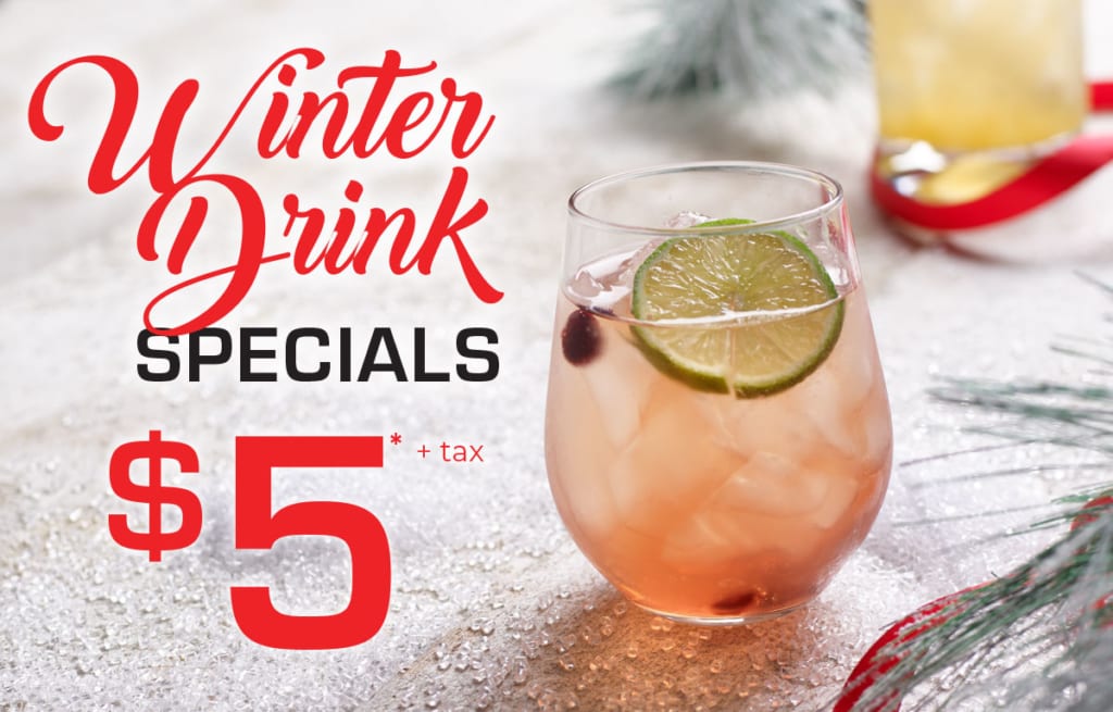 winter drink specials five dollars
