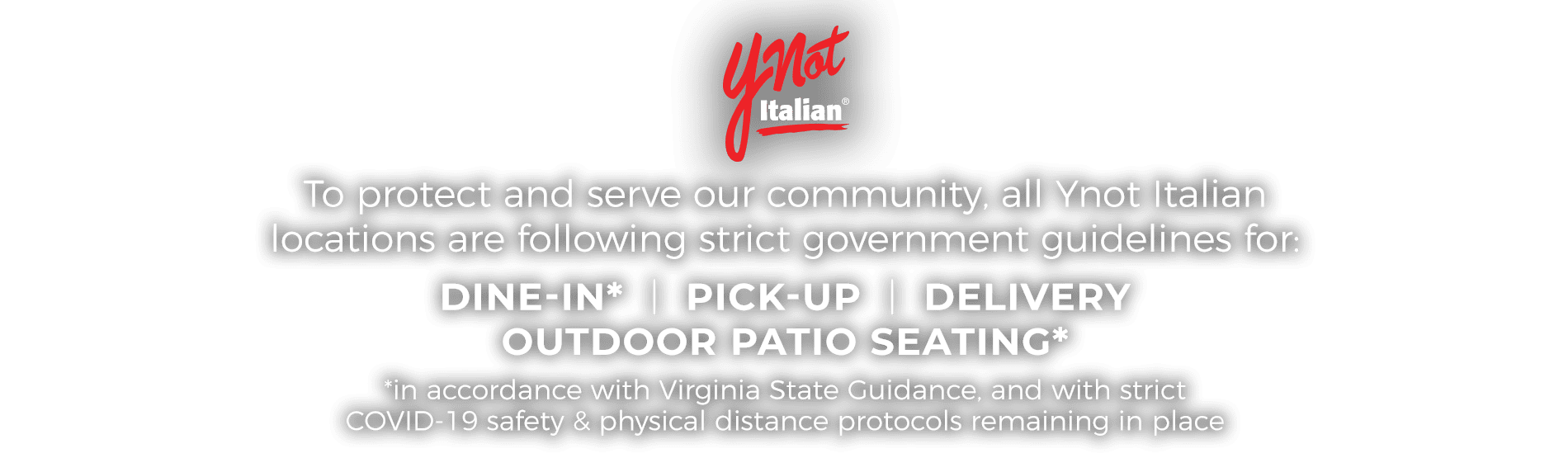 Home Ynot Italian Pizza Delivery & Family Dining